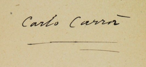 carlo carra firma