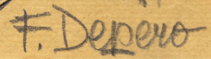 fortunato depero firma