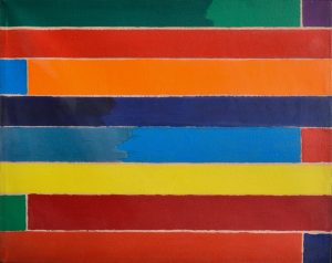 piero dorazio olio su tela fine anni sessanta