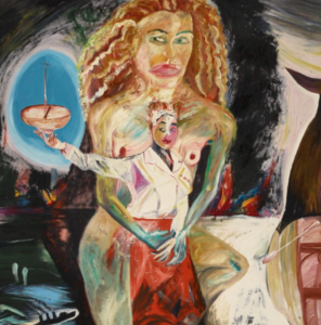 francesco clemente olio su tela