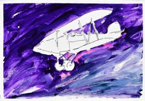 mario schifano biplano