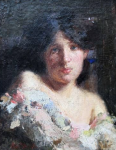 attilio andreoli quadro ritratto